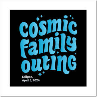 Cosmic Family Outing: Embracing the Eclipse - April 8, 2024 Posters and Art